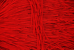 Фигурная канитель "Бамбук"  красный 2,1мм