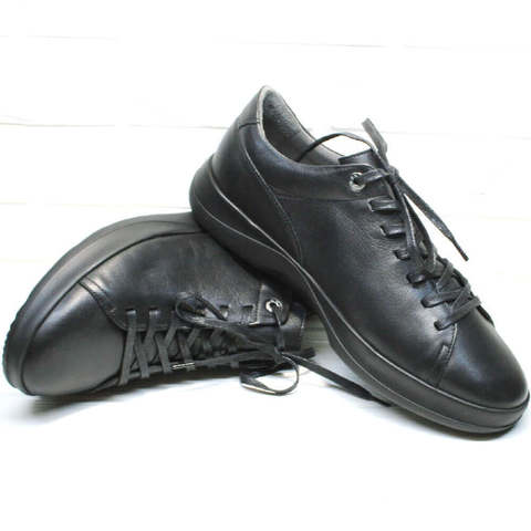 Демисезонные черные кеды с черной подошвой. Полукеды - модные мужские кроссовки для ходьбы Ikoc-LB