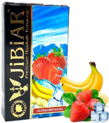Табак Jibiar Ice Strawberry Banana (Джибиар Лед Банан Клубника) 50г