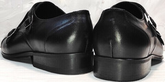Классические мужские туфли натуральная кожа Ikoc 2205-1 BLC.