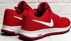 Мужские красные кроссовки найк беговые Nike Zoom Pegasus Red White.