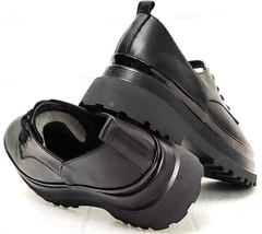Кожаные туфли дерби женские Marani magli M-237-06-18 Black.