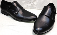 Модные черные туфли свадебные мужские Ikoc 2205-1 BLC.