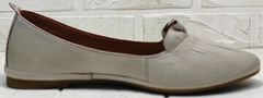 Модные туфли женские без каблука Wollen G036-1-1545-297 Vision.