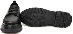 Классические туфли на грубой подошве женские Marani magli M-237-06-18 Black.