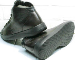 Мужские ботинки на толстой подошве кеды демисезонные мужские Ikoc 1770-5 B-Brown.