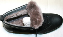 Мужские зимние ботинки на меху Luciano Bellini 6057-58K Black Leathers & Nubuk.