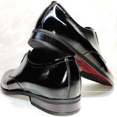 Модные мужские туфли  классические Ikoc 2118-6 Patent Black Leather