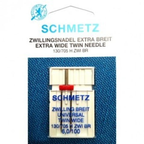 Игла Extra wide twin needle 130/705 H ZWI BR SES № 1-6,0/100 | Soliy.com.ua