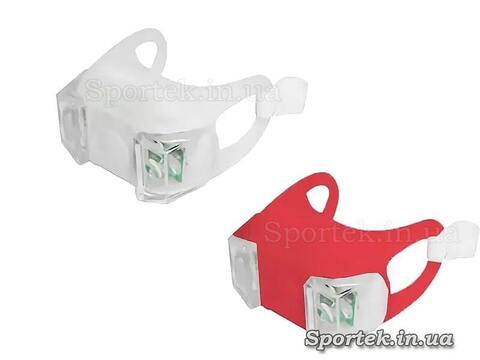 Комплект фонариков-маячков (белый и красный) для велосипедистов (HL-009)