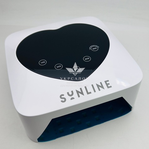 Лампа для маникюра с аккумулятором LED+UV Sunline heart X40
