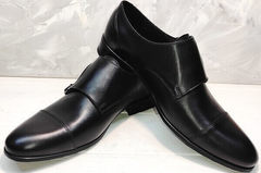 Классические черные туфли мужские модные Ikoc 2205-1 BLC.
