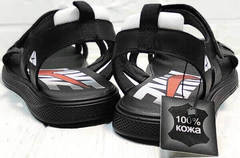 Летние сандалии босоножки без задника мужские Nike 40-3 Leather Black.