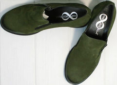 Модные осенние туфли на небольшом каблуке женские Miss Rozella 503-08 Khaki.