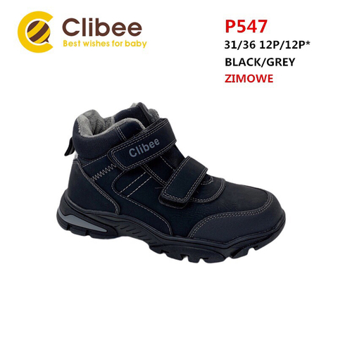 Clibee (зима) P547 Black/Grey 31-36