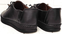 Кэжуал стиль мокасины кроссовки женские EVA collection 151 Black.