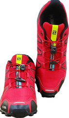 Трейловые кроссовки мужские летние Salomon Speedcross 3 A-2054 Red Black.