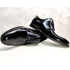 Лаковые туфли мужские классические Ikoc 2118-6 Patent Black Leather.