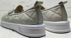 Слипы женские туфли на платформе 2,5 см Alpino 21YA-Y2859 Cream.