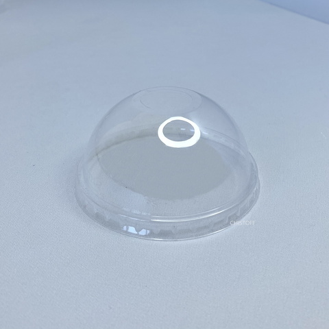 Крышка для купольного стакана ПЭТ без отверстия (50 шт.)