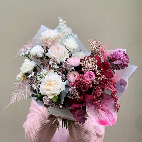 Photo of Bouquet «Creamy raspberry»
