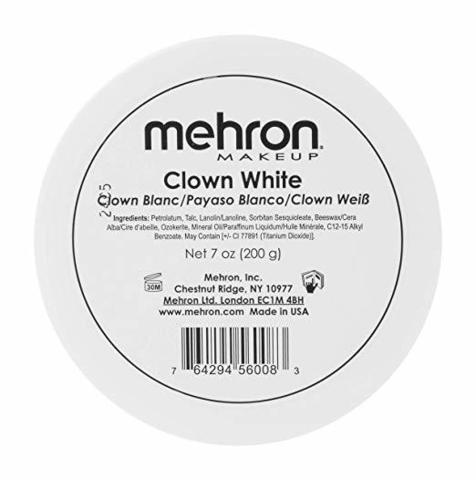 MEHRON Грим для клоуна екстра білий Clown White Large, 200 г