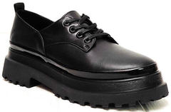 Женские черные туфли на платформе Marani magli M-237-06-18 Black.