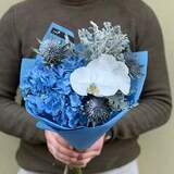 Photo of Snowy bouquet in blue shades «Winter Night»