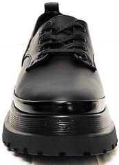 Дерби туфли кожаные женские Marani magli M-237-06-18 Black.