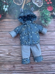 Комбінезон з курткою зимовий дитячий Look Єнотик сірий