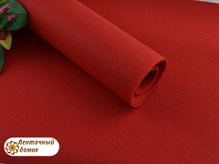 Фетр ЖЕСТКИЙ корейский темно-красный 1,2 мм (лист 22*30 см)