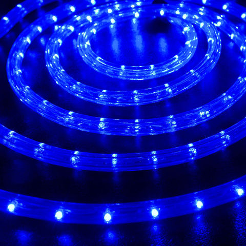 шланг синий 10 метров готовый отрезок с контроллером led