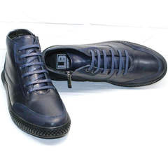Синие мужские ботинки спортивного стиля Luciano Bellini BC2802 L Blue.