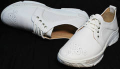 Летние спортивные туфли женские Derem 18-104-04 All White