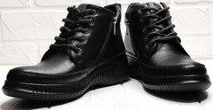 Высокие кеды ботинки демисезонные женские Evromoda 535-2010 S.A. Black.