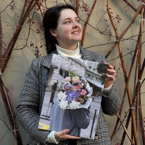 Photo of your bouquet on canvas (make the bouquet eternal)