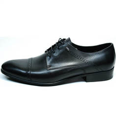 Кожаные туфли мужские Икос 2235-1 black