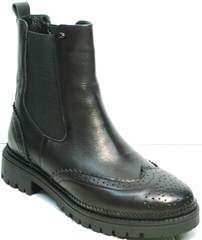 Ботинки женские демисезон Jina 7113 Leather Black