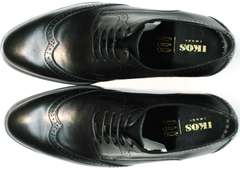 Туфли под классические брюки мужские Ikos 1157-1 Classic Black.