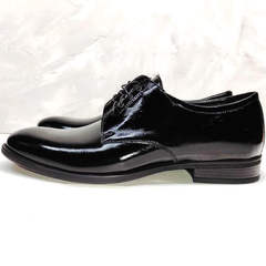 Черные лаковые туфли классические мужские Ikoc 2118-6 Patent Black Leather.