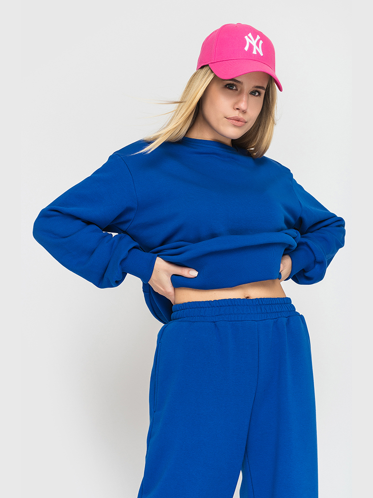 Костюм трикотажный синий YOS от украинского бренда Your Own Style