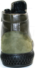 Модные ботинки кожаные мужские Luciano Bellini BC2803 TL Khaki.
