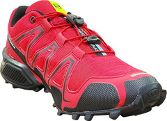 Стильные кроссовки осень мужские Salomon Speedcross 3 A-2054 Red Black.