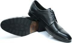 Туфли мужские кожаные черные Икос 2235-1 black