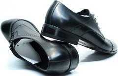 Стильные мужские туфли Икос 2235-1 black.