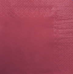 Салфетки Papero 33х33 см 2сл. 1/4 сложения (200 шт.) бордовые (NL545)
