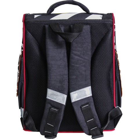 Рюкзак школьный каркасный с фонариками Bagland Успех 12 л. черный 175k (00551703)