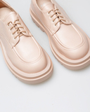 Туфлі бежевого кольору на шнурку на високій підошві Zuzu фото 2
