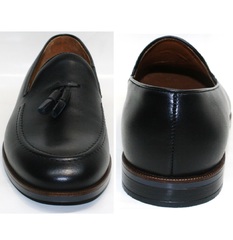 Кожаные туфли мужские Ikoc BlacK-1