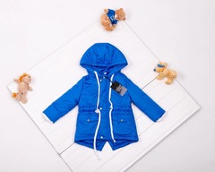 Куртка парка детская демисезонная голубая